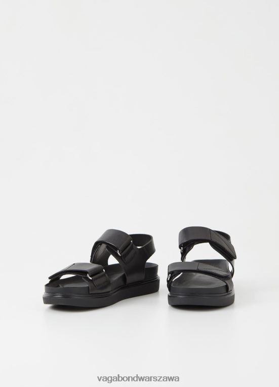 obuwie czarna skóra kobiety L0VBFR70 Vagabond Sandały Erin