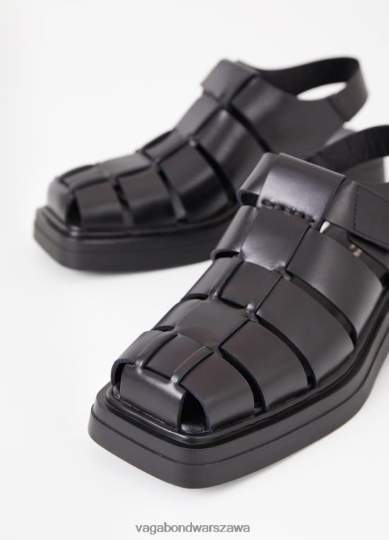 obuwie czarna skóra kobiety L0VBFR74 Vagabond Sandały eyra