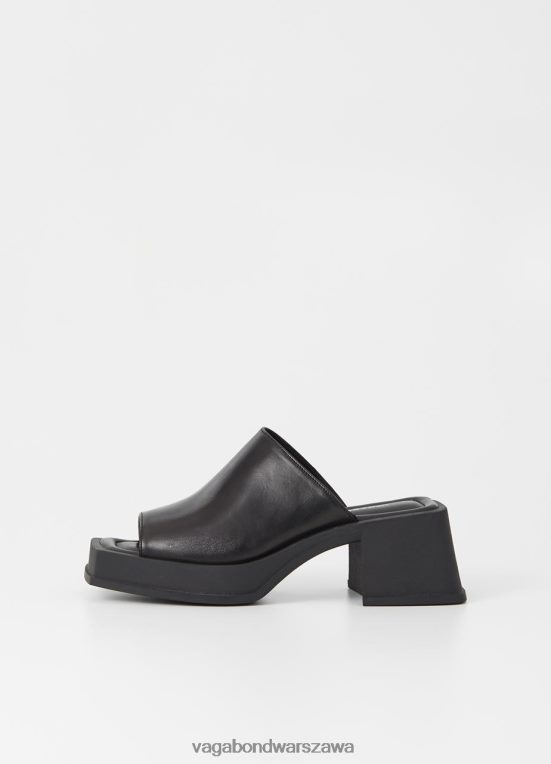 obuwie czarna skóra kobiety L0VBFR76 Vagabond Sandały Henia