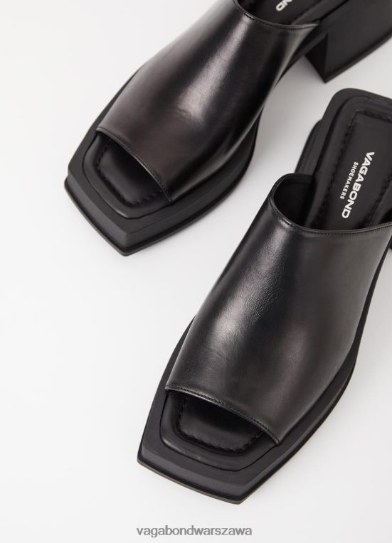 obuwie czarna skóra kobiety L0VBFR76 Vagabond Sandały Henia