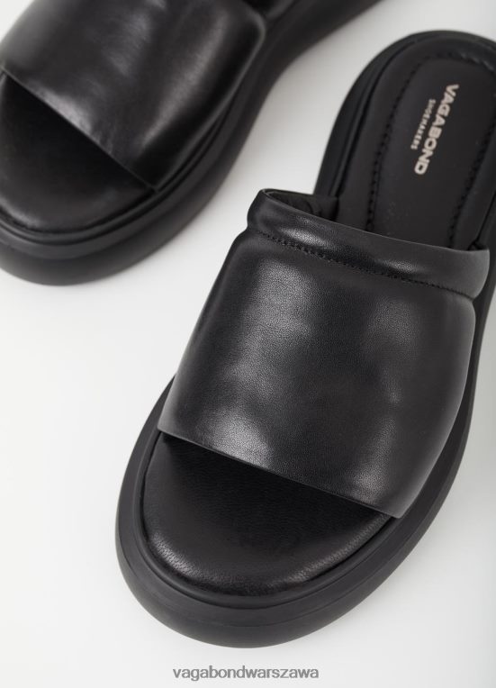 obuwie czarna skóra kobiety L0VBFR83 Vagabond sandały z blendy