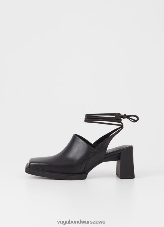 obuwie czarna skóra kobiety L0VBFR89 Vagabond sandały edwina