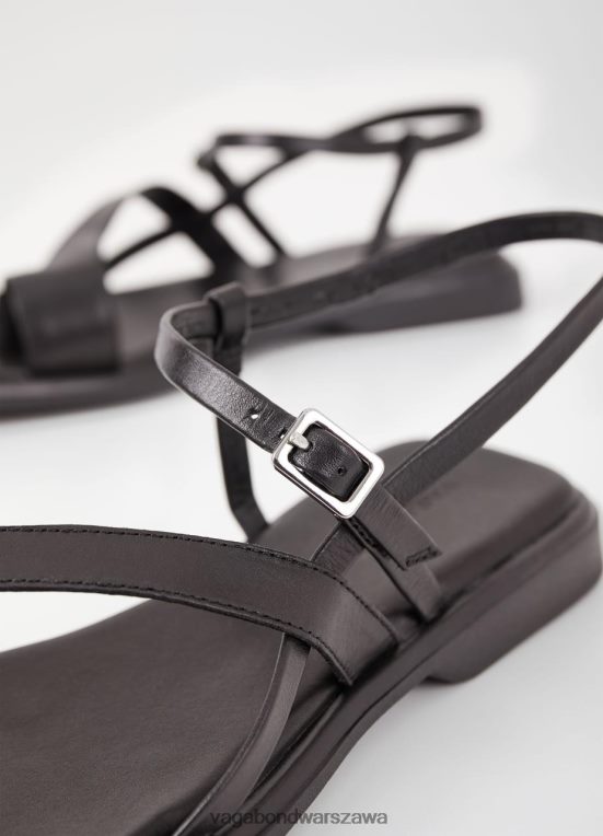 obuwie czarna skóra kobiety L0VBFR91 Vagabond Izzy sandały