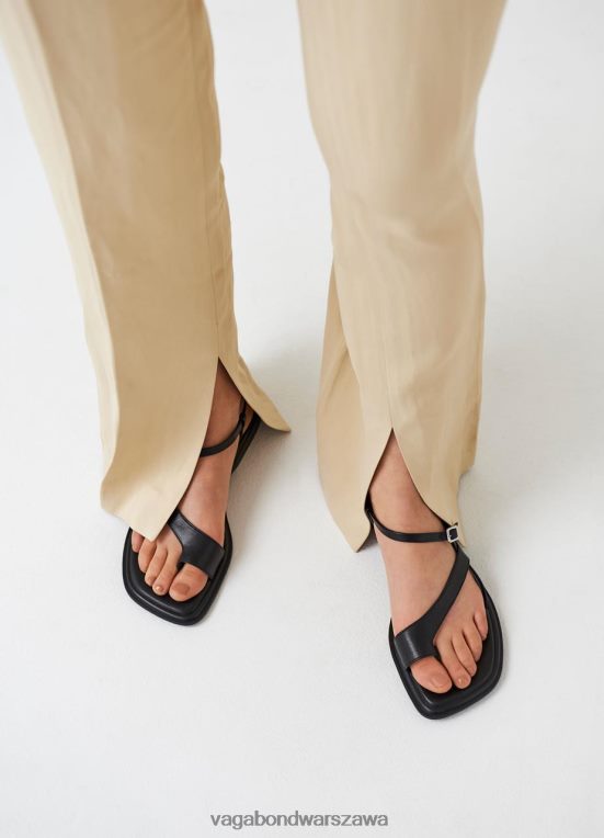 obuwie czarna skóra kobiety L0VBFR91 Vagabond Izzy sandały