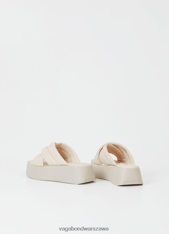 obuwie ecru skóra kobiety L0VBFR60 Vagabond sandały Courtney