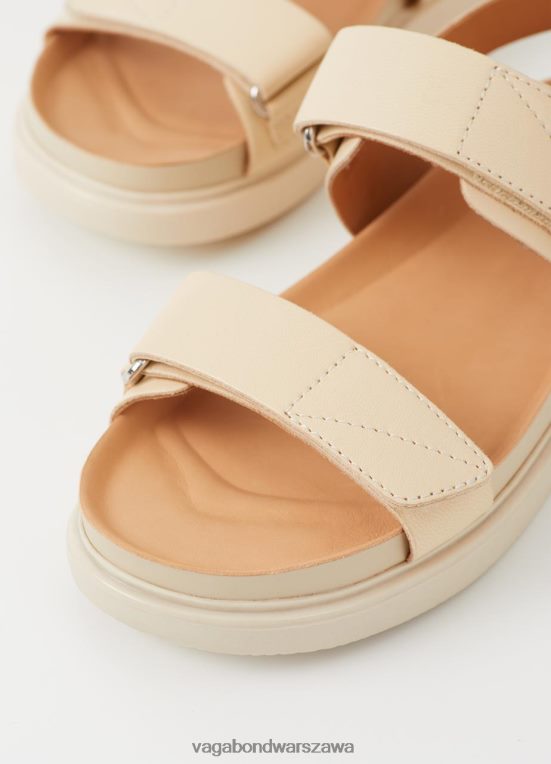 obuwie ecru skóra kobiety L0VBFR82 Vagabond Sandały Erin