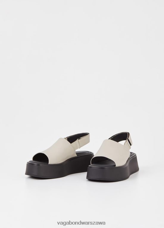 obuwie ecru skóra kobiety L0VBFR84 Vagabond sandały Courtney