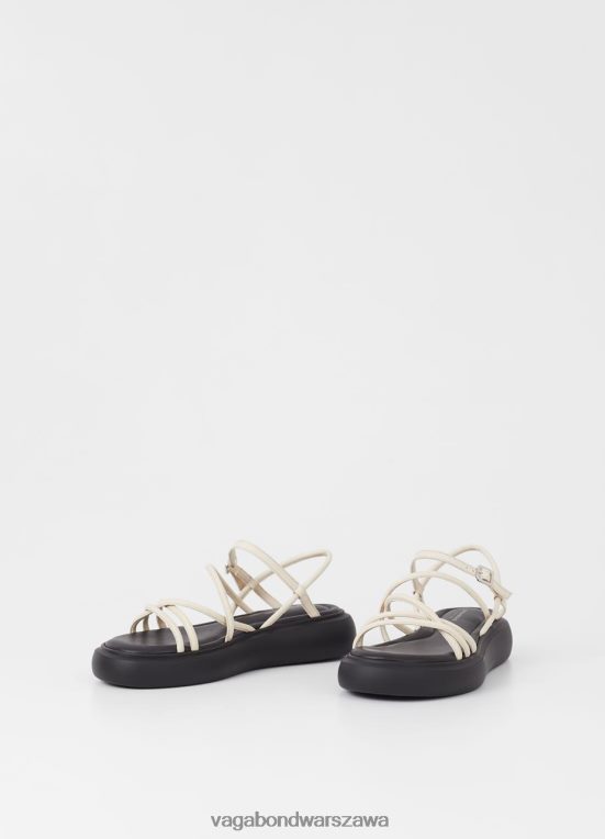 obuwie ecru skóra kobiety L0VBFR86 Vagabond sandały z blendy