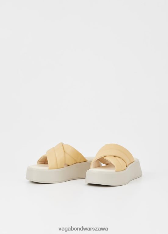 obuwie jasnożółta skóra kobiety L0VBFR61 Vagabond sandały Courtney