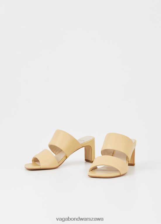 obuwie jasnożółta skóra kobiety L0VBFR62 Vagabond Sandały Louisa