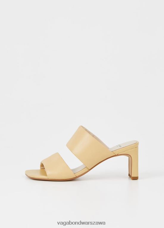 obuwie jasnożółta skóra kobiety L0VBFR62 Vagabond Sandały Louisa
