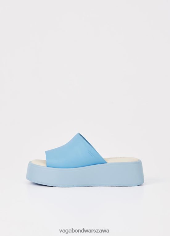 obuwie niebieska skóra kobiety L0VBFR63 Vagabond sandały Courtney