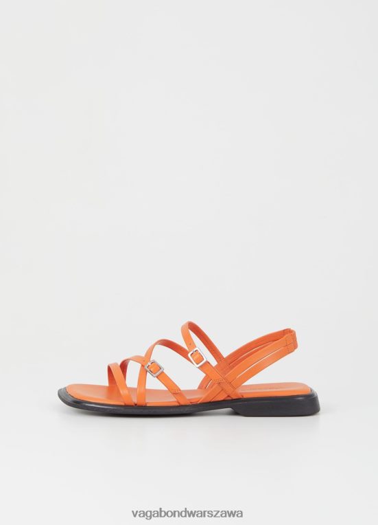 obuwie pomarańczowa skóra kobiety L0VBFR27 Vagabond Izzy sandały