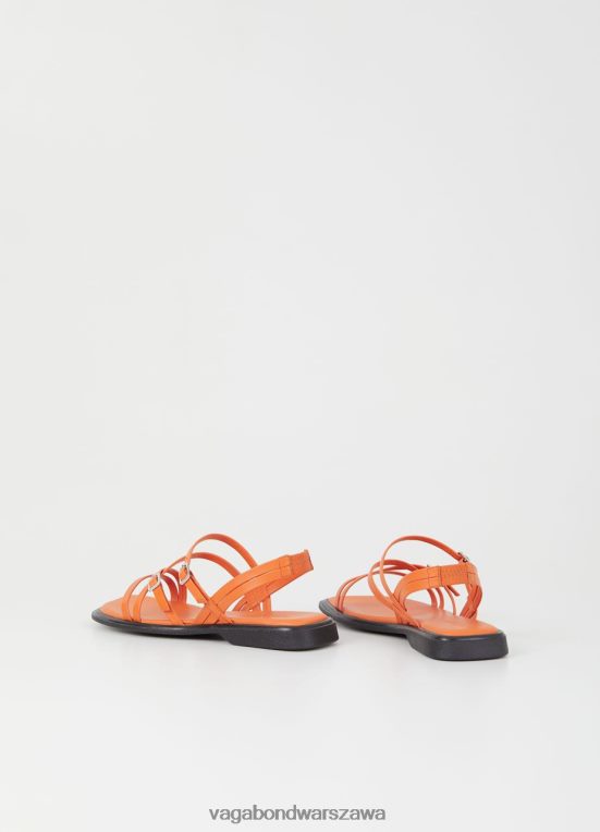 obuwie pomarańczowa skóra kobiety L0VBFR27 Vagabond Izzy sandały