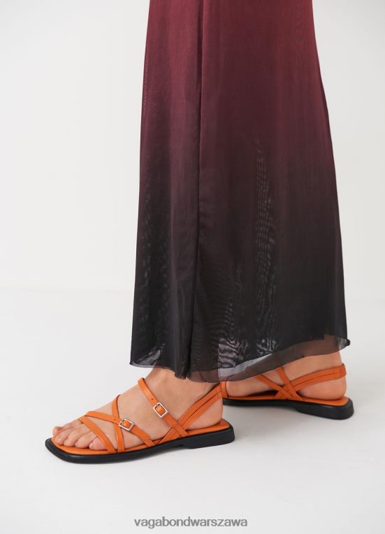 obuwie pomarańczowa skóra kobiety L0VBFR27 Vagabond Izzy sandały