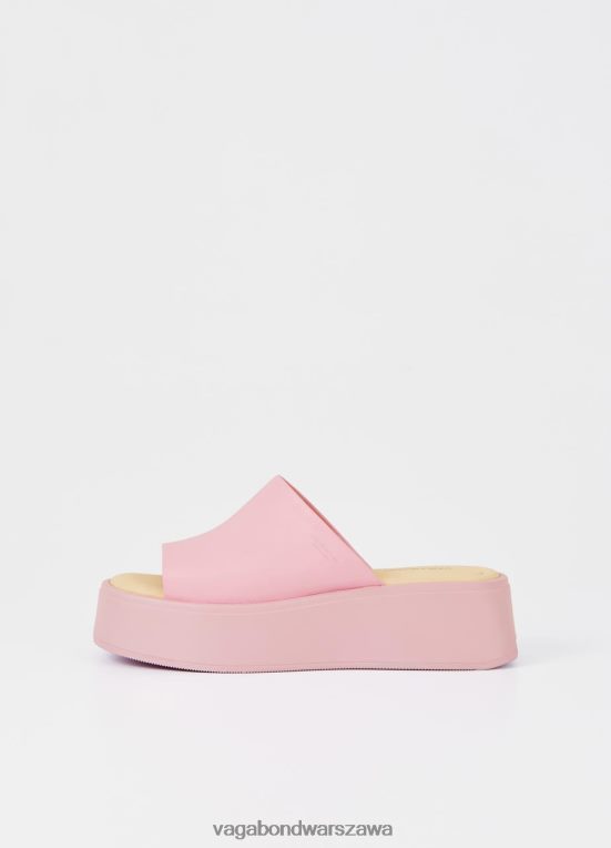 obuwie różowa skóra kobiety L0VBFR65 Vagabond sandały Courtney