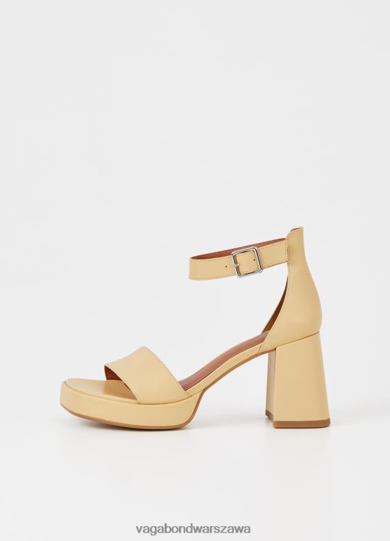 obuwie żółta skóra kobiety L0VBFR37 Vagabond Sandały Fiona