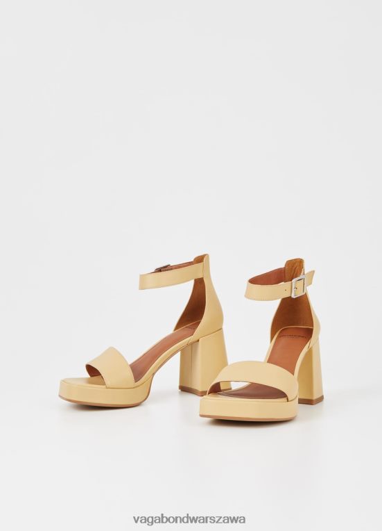 obuwie żółta skóra kobiety L0VBFR37 Vagabond Sandały Fiona