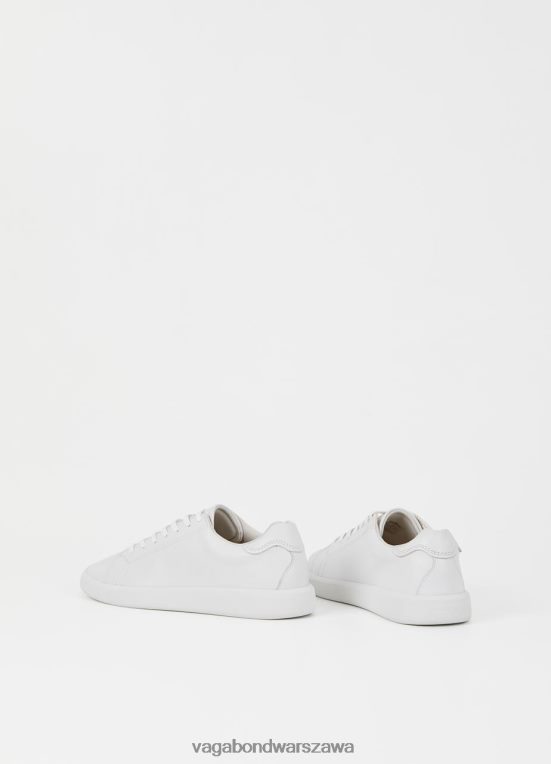 obuwie biała skóra kobiety L0VBFR164 Vagabond trampki Maya