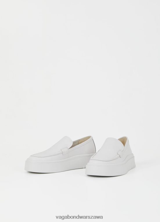 obuwie biała skóra kobiety L0VBFR176 Vagabond trampki Stacy