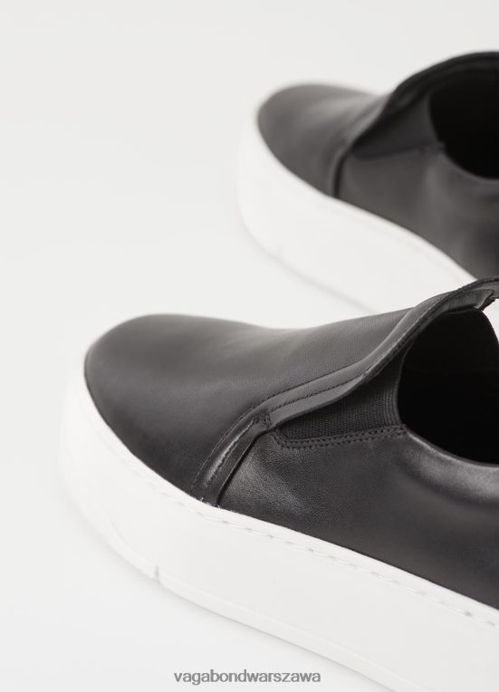 obuwie czarna skóra kobiety L0VBFR174 Vagabond tenisówki judy