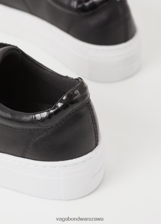 obuwie czarna skóra kobiety L0VBFR185 Vagabond trampki na platformie Zoe