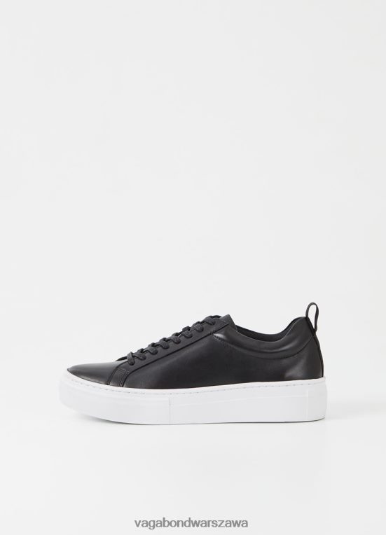 obuwie czarna skóra kobiety L0VBFR187 Vagabond trampki na platformie Zoe