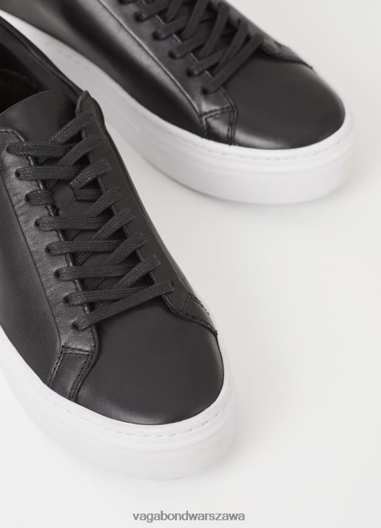 obuwie czarna skóra kobiety L0VBFR187 Vagabond trampki na platformie Zoe