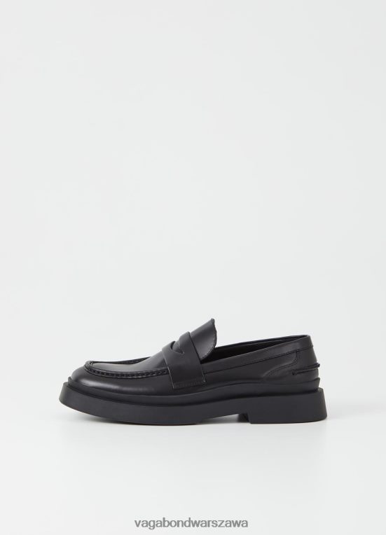 obuwie czarna skóra mężczyźni L0VBFR277 Vagabond Mike Loafer