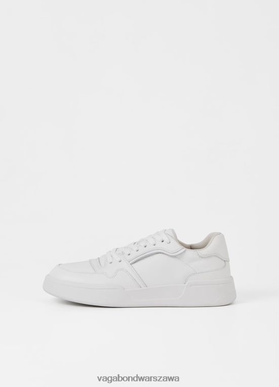 obuwie biała skóra mężczyźni L0VBFR267 Vagabond trampki cedrik