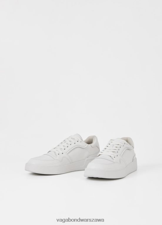 obuwie biała skóra mężczyźni L0VBFR267 Vagabond trampki cedrik