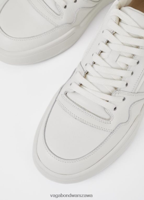 obuwie biała skóra mężczyźni L0VBFR267 Vagabond trampki cedrik